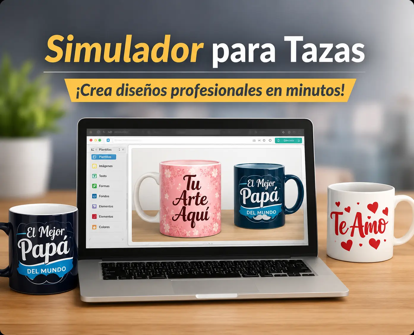 Simulador de diseños para tazas